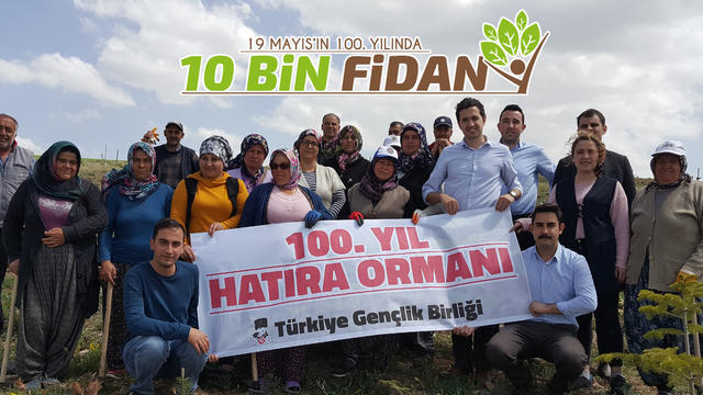 Bozkırın Ortasında 100. Yıl Gençlik Ormanı Yeşeriyor