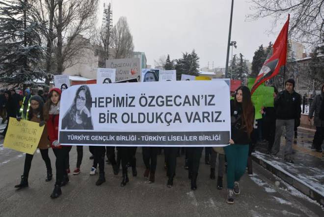 TGB-TLB Bilecik Özgecan Aslan için yürüdü