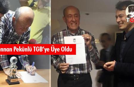 Rennan Pekünlü TGB'ye Üye Oldu