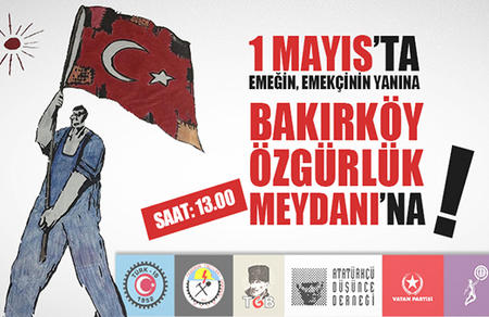 1 Mayıs'ta Bakırköy Özgürlük Meydanı'na!
