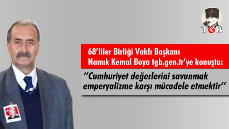‘’Cumhuriyet değerlerini savunmak emperyalizme karşı mücadele etmektir’’
