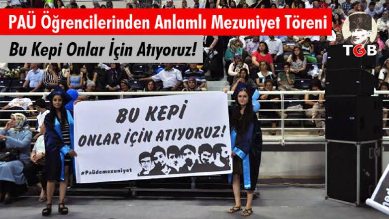PAÜ Öğrencilerinden Anlamlı Mezuniyet Töreni