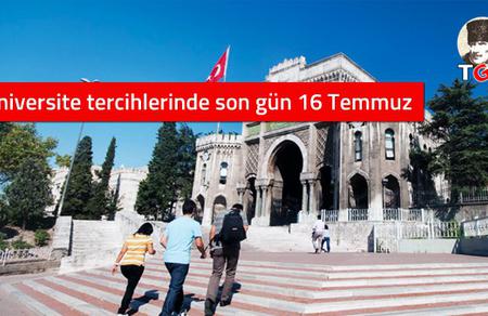 Üniversite tercihlerinde son gün 16 Temmuz