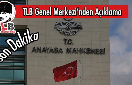 TLB Genel Merkezi’nden Açıklama
