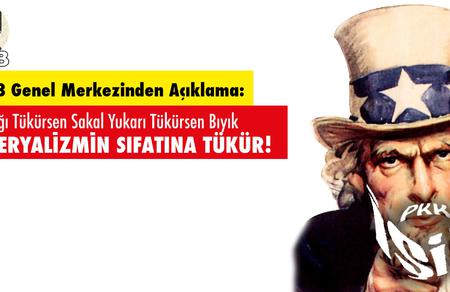 Aşağı T&uuml;k&uuml;rsen Sakal,Yukarı T&uuml;k&uuml;rsen Bıyık  Emperyalizmin Sıfatına T&uuml;k&uuml;r!