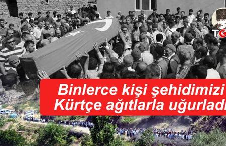 Binlerce Kişi Şehidimizi Kürtçe Ağıtlarla Uğurladı
