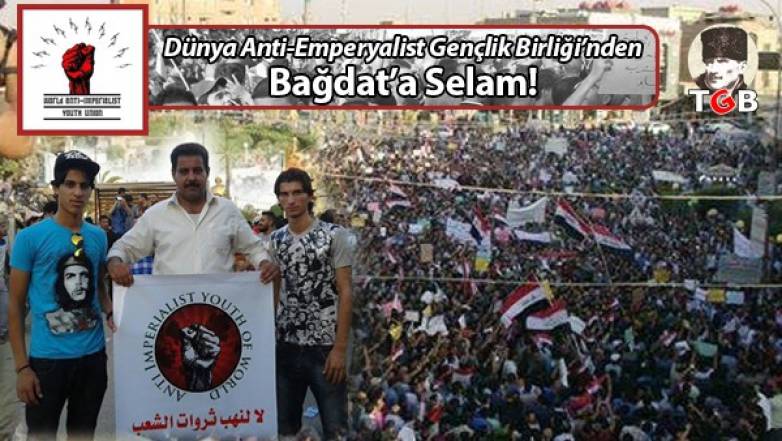 Dünya Anti-Emperyalist Gençlik Birliği’nden Bağdat’a Selam
