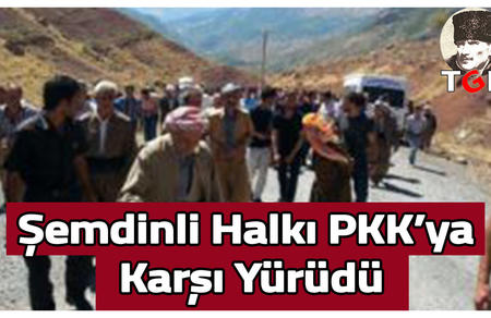 Şemdinli Halkı PKK'ya Karşı Yürüdü