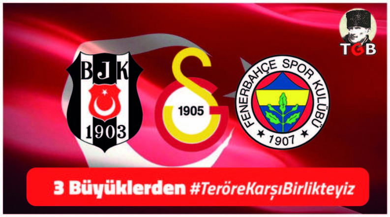 3 B&uuml;y&uuml;klerden " #Ter&ouml;reKarşıBirlikteyiz " Mesajı
