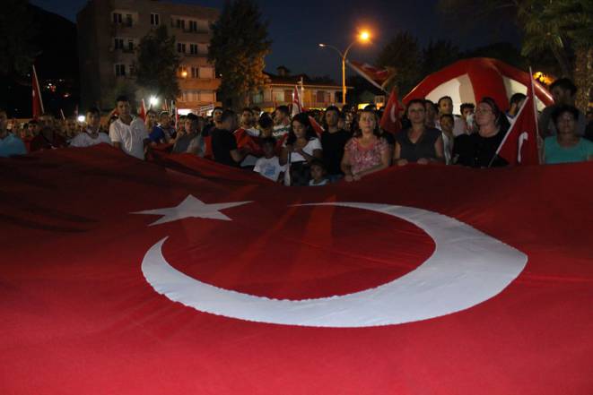 Milas ve Bodrum Mehmetçiği İçin Yürüdü