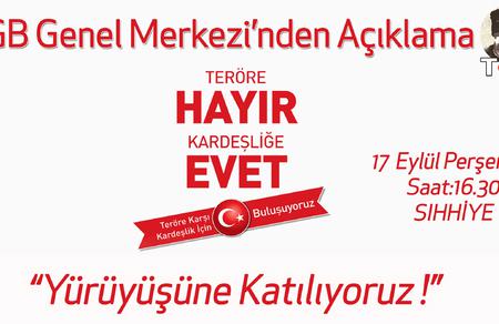 TGB Genel Merkezi'nden Açıklama