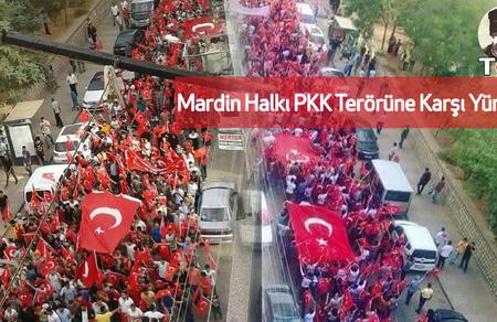 Mardin Halkı PKK Terörüne Karşı Yürüdü.