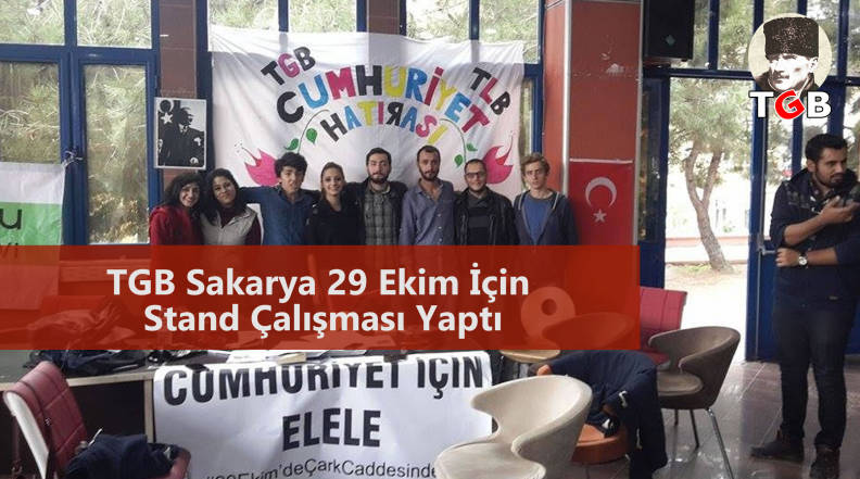 TGB Sakarya 29 Ekim İ&ccedil;in Stand &Ccedil;alışması Yaptı
