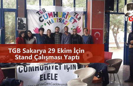 TGB Sakarya 29 Ekim İ&ccedil;in Stand &Ccedil;alışması Yaptı