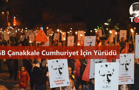 TGB Çanakkale Cumhuriyet İçin Yürüdü