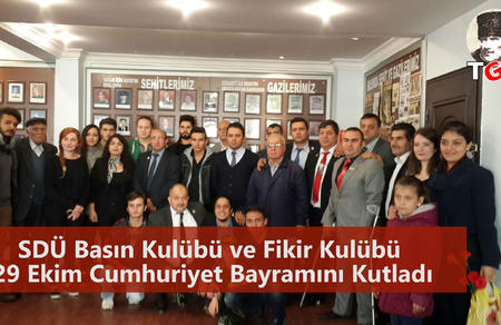 SD&Uuml; Basın Kul&uuml;b&uuml; ve Fikir Kul&uuml;b&uuml; 29 Ekim Cumhuriyet Bayramını Kutladı