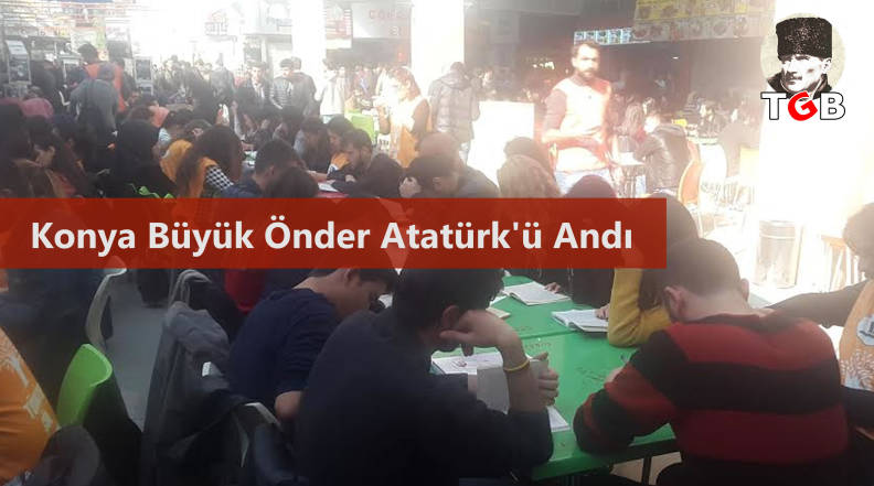 Konya Büyük Önder Atatürk'ü Andı