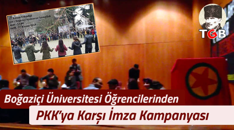 Boğaziçi Üniversitesi Öğrencilerinden PKK’ya Karşı İmza Kampanyası