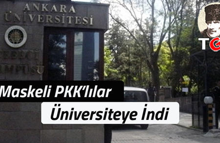 Maskeli PKK'lılar Üniversiteye İndi