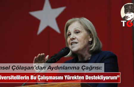 Tansel &Ccedil;&ouml;laşan'dan Aydınlanma &Ccedil;ağrısı: &Uuml;niversitelilerin Bu &Ccedil;alışmasını Y&uuml;rekten Destekliyorum