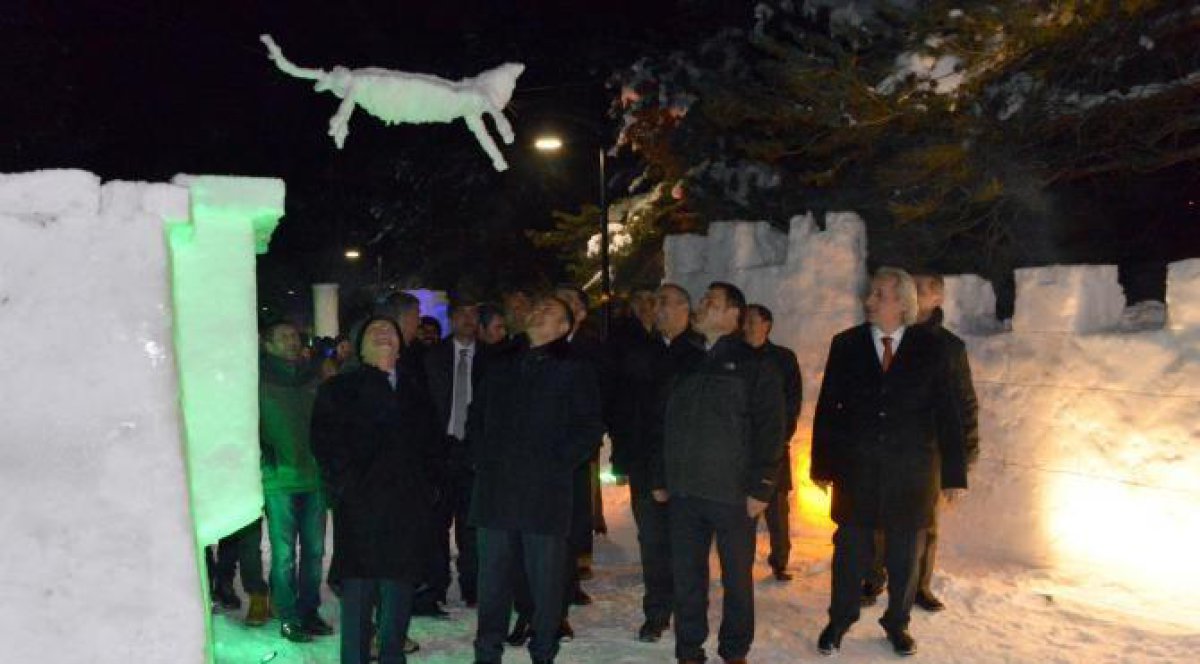 Erzurum'da Kardan Kültür Sokağı 