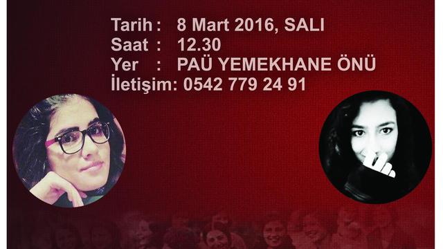 8 Mart'ta PAÜ'de Üniversiteli Kadınlar Yürüyecek