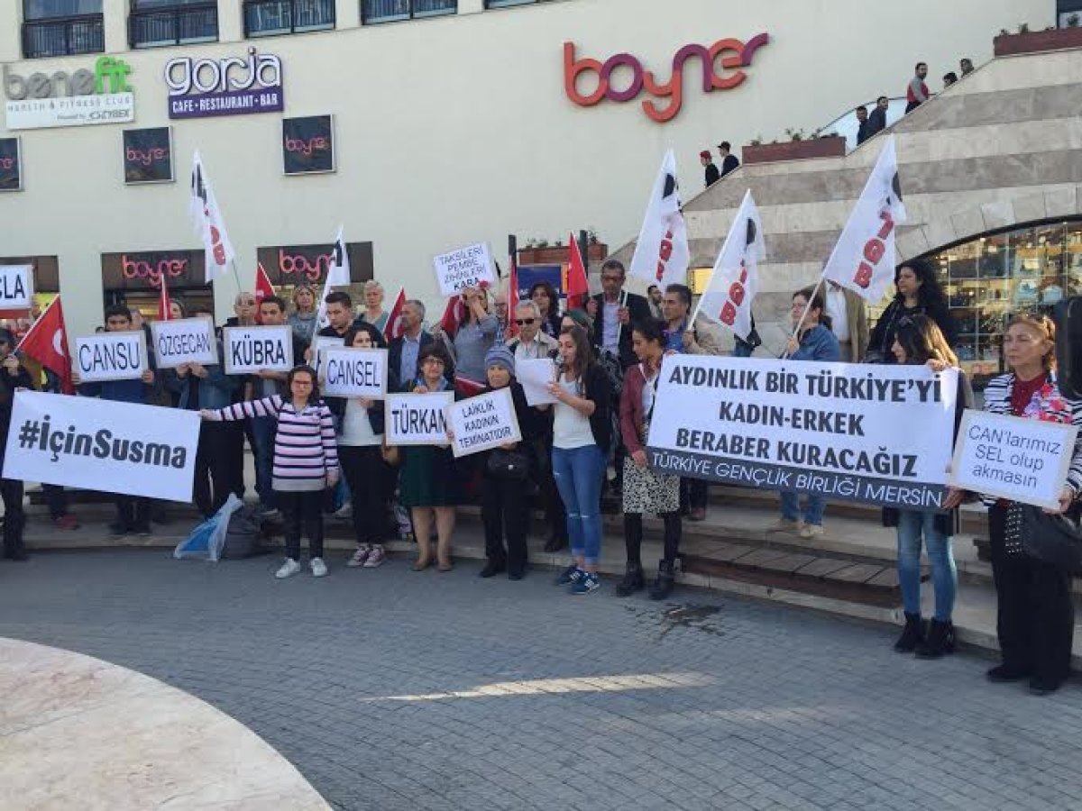 TGB Mersin 8 Mart'ta Basın Açıklaması Gerçekleştirdi