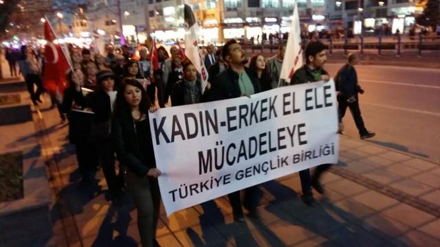 TGB Kayseri 8 Mart'ta Kadınlar İçin Yürüdü