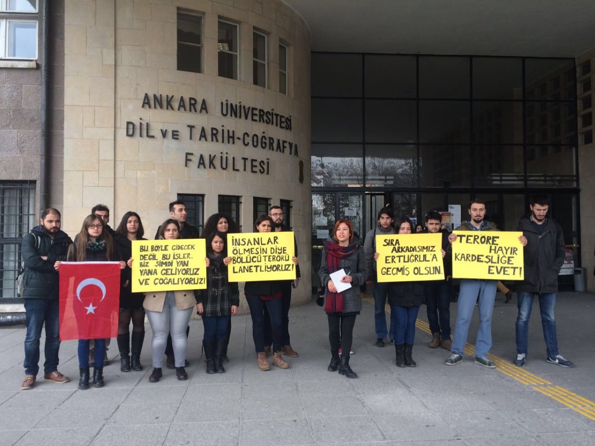 Ankara DTCF Öğrencileri Teröre Karşı Ayağa Kalktı!