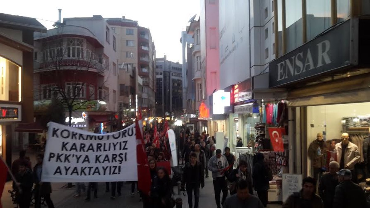 Eskişehir'de Teröre Karşı Birlik Yürüyüşü