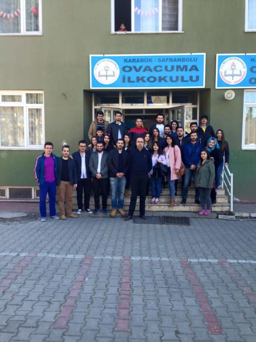 Karabük Üniversitesi ADK Ovacuma İlkokulu'nu Ziyaret Etti