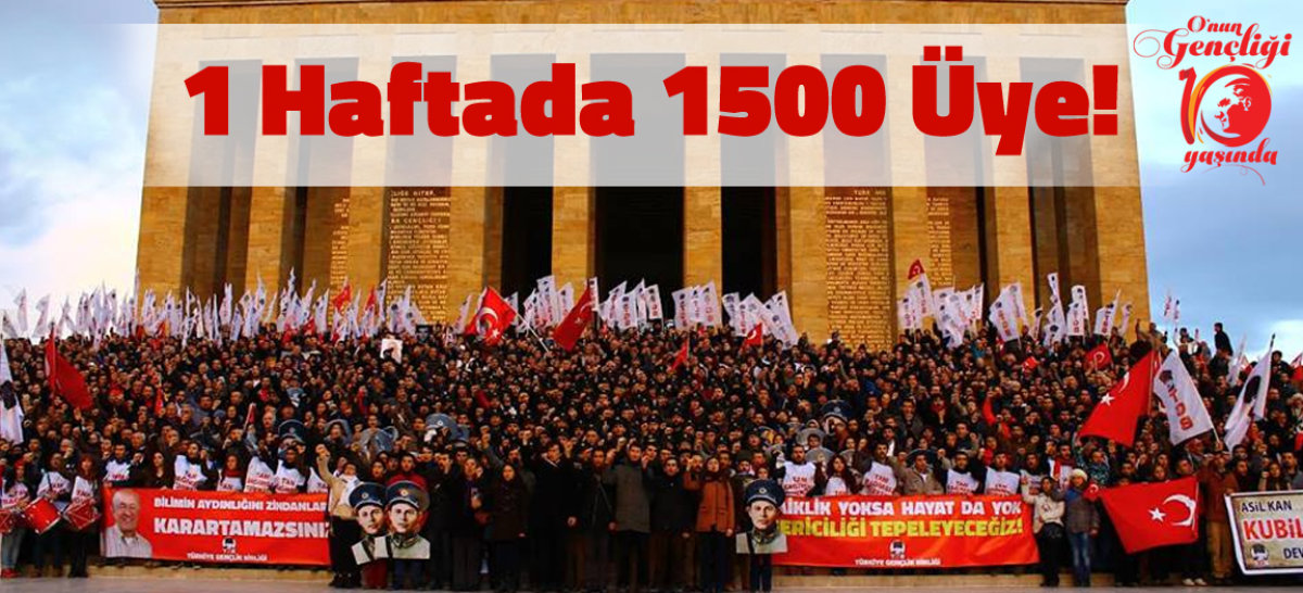 TGB'ye 1 Haftada 1500 &Uuml;ye!