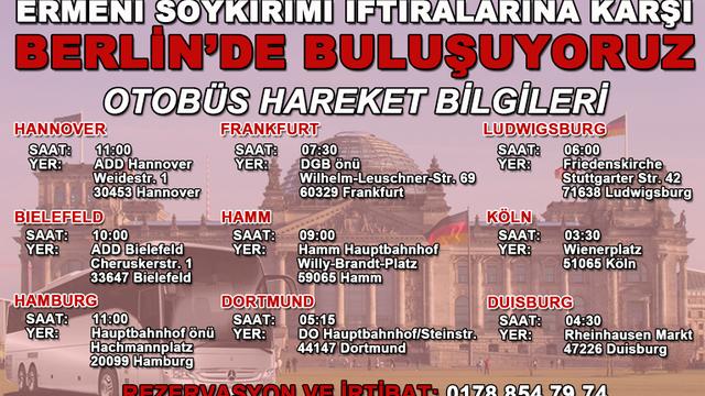 Almanya&rsquo;daki T&uuml;rkler Yarın Berlin&rsquo;e Akacak!