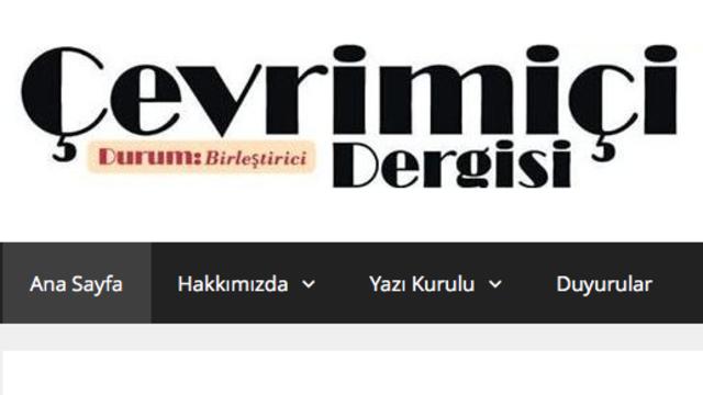 Çevrimiçi Dergisi'nin İnternet Sitesi Açıldı!