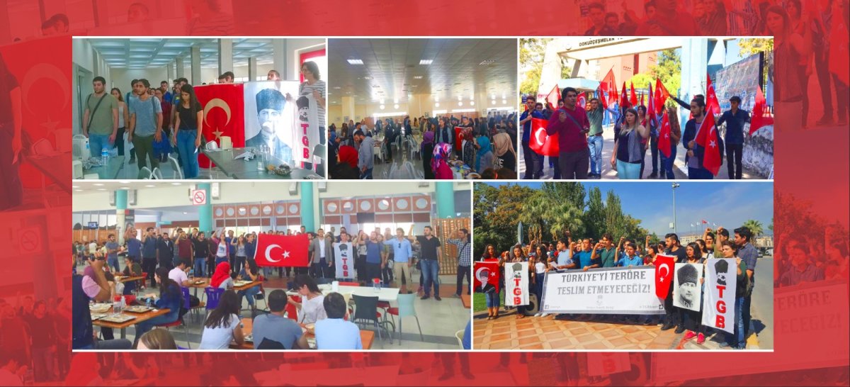 Üniversiteliler Haykırdı: "Şehitler Ölmez Vatan Bölünmez"