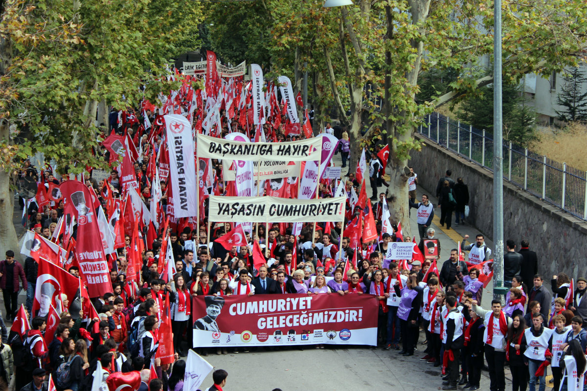 29 Ekim'de Tüm Yurtta Tek Ses: 'BAŞKANLIĞA HAYIR!'