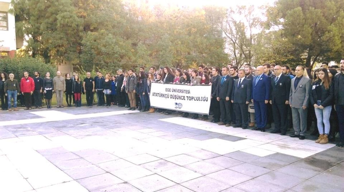 10 Kasım'da Ege Üni. ADT'den Kararlılık Vurgusu:Emanetimize Sahip Çıkacağız