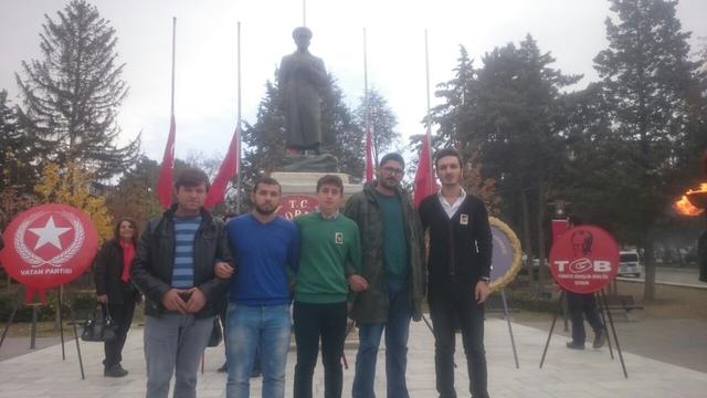 TGB Çorum 10 Kasım'da Atası'nı Andı