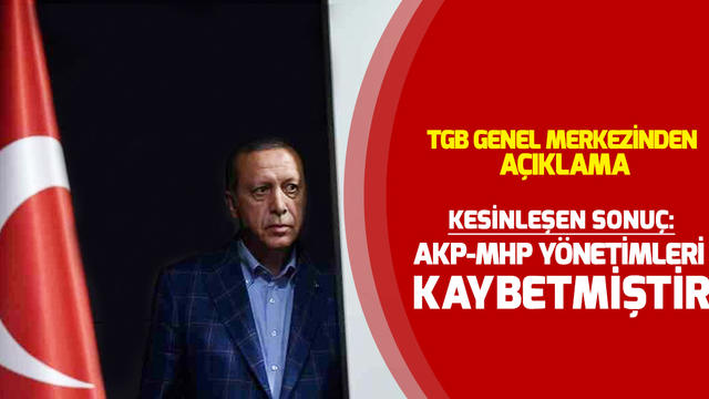 Kesin sonuç: AKP-MHP yönetimleri kaybetmiştir!