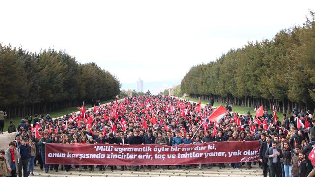 Milli birlik ve egemenliğimiz için yürüdük!