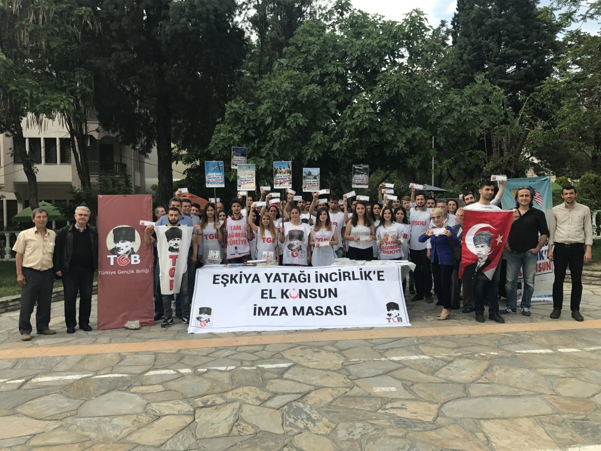TGB Muğla: Teröre karşı birlik, kapatılsın İncirlik!