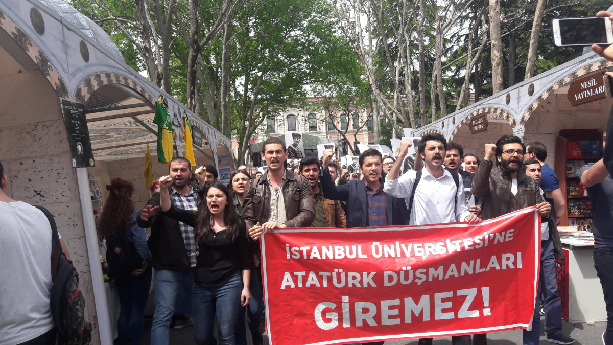 TGB Atat&uuml;rk d&uuml;şmanı Armağan'ı &uuml;niversiteye sokmadı!