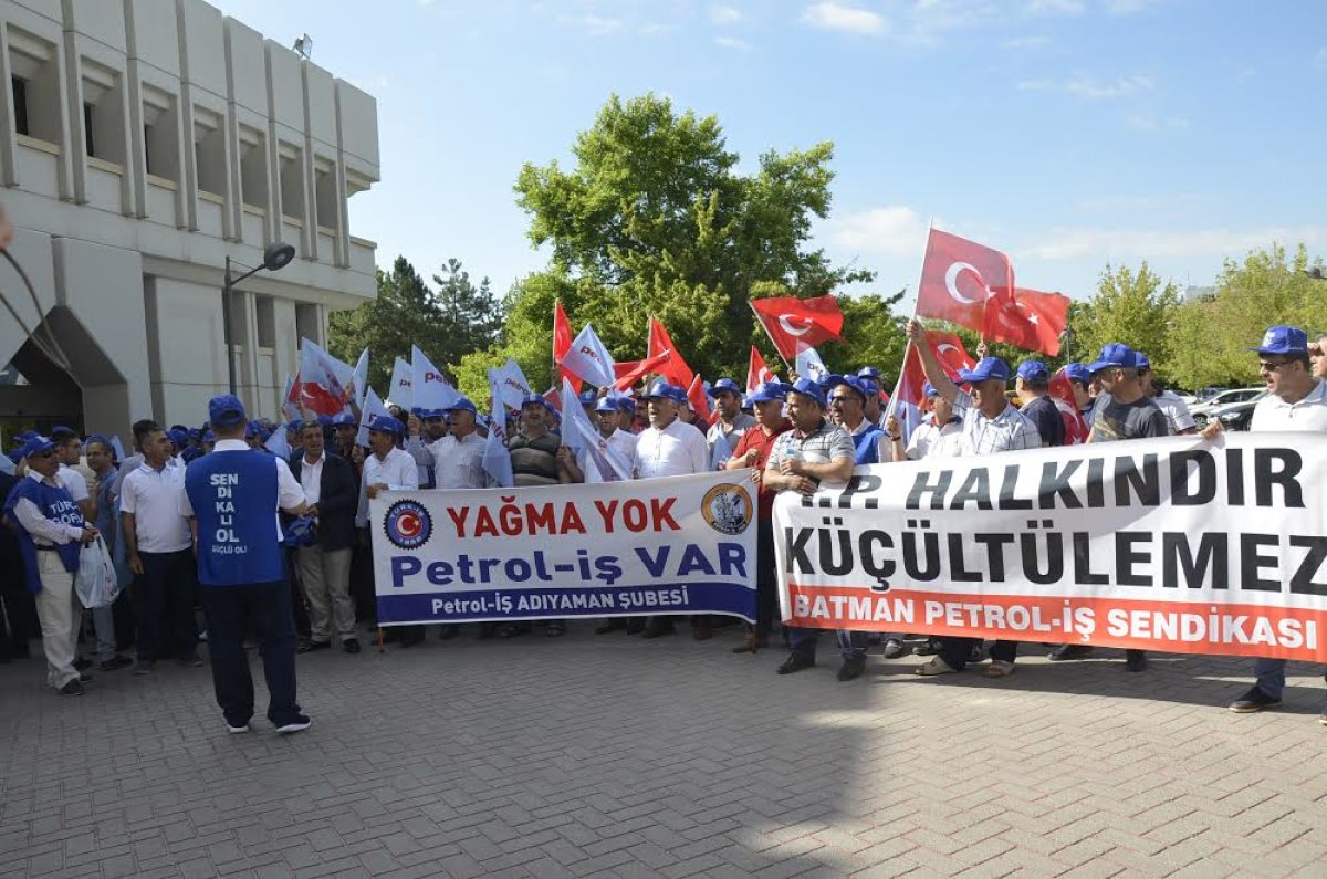 Petrol işçisi TP Genel Müdürlüğünü işgal etti