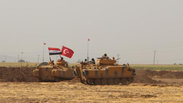 Irak askerleri Habur'da tatbikat alanında!