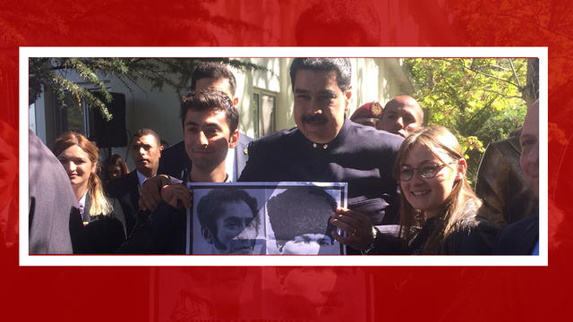 TGB Ankara &Uuml;niversitesi'ne gelen Maduro'yu karşıladı!