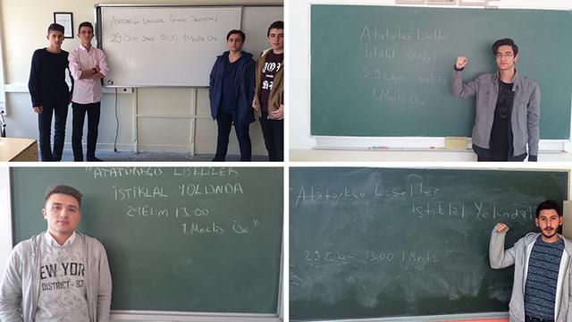 Atat&uuml;rk&ccedil;&uuml; Liseliler İstiklal Y&uuml;r&uuml;y&uuml;ş&uuml;'nde Buluşuyor