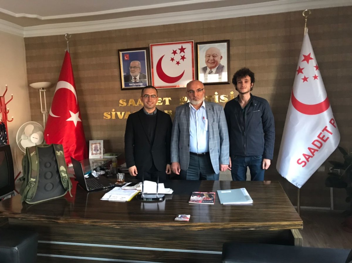 TGB'den, Saadet Partisi Sivas İl Başkanlığına ziyaret 