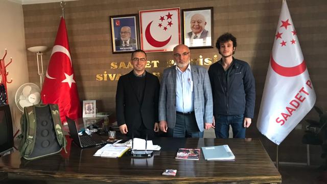 TGB'den, Saadet Partisi Sivas İl Başkanlığına ziyaret 