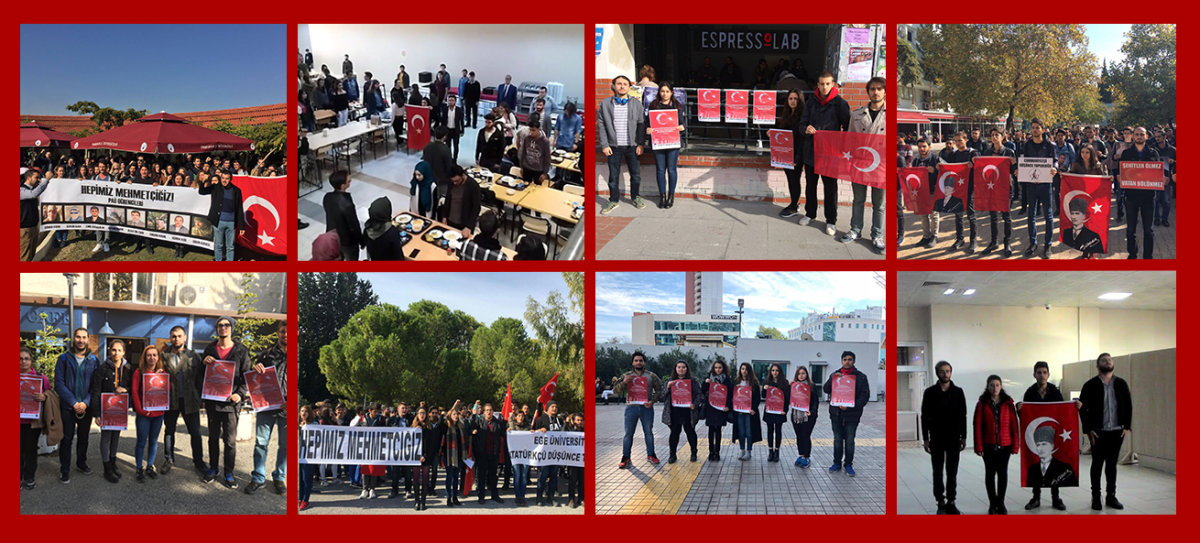 Türk gençliği teröre karşı tek yürek!