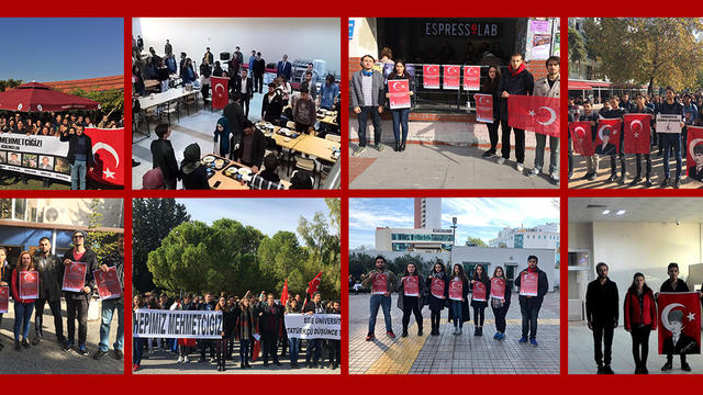 Türk gençliği teröre karşı tek yürek!